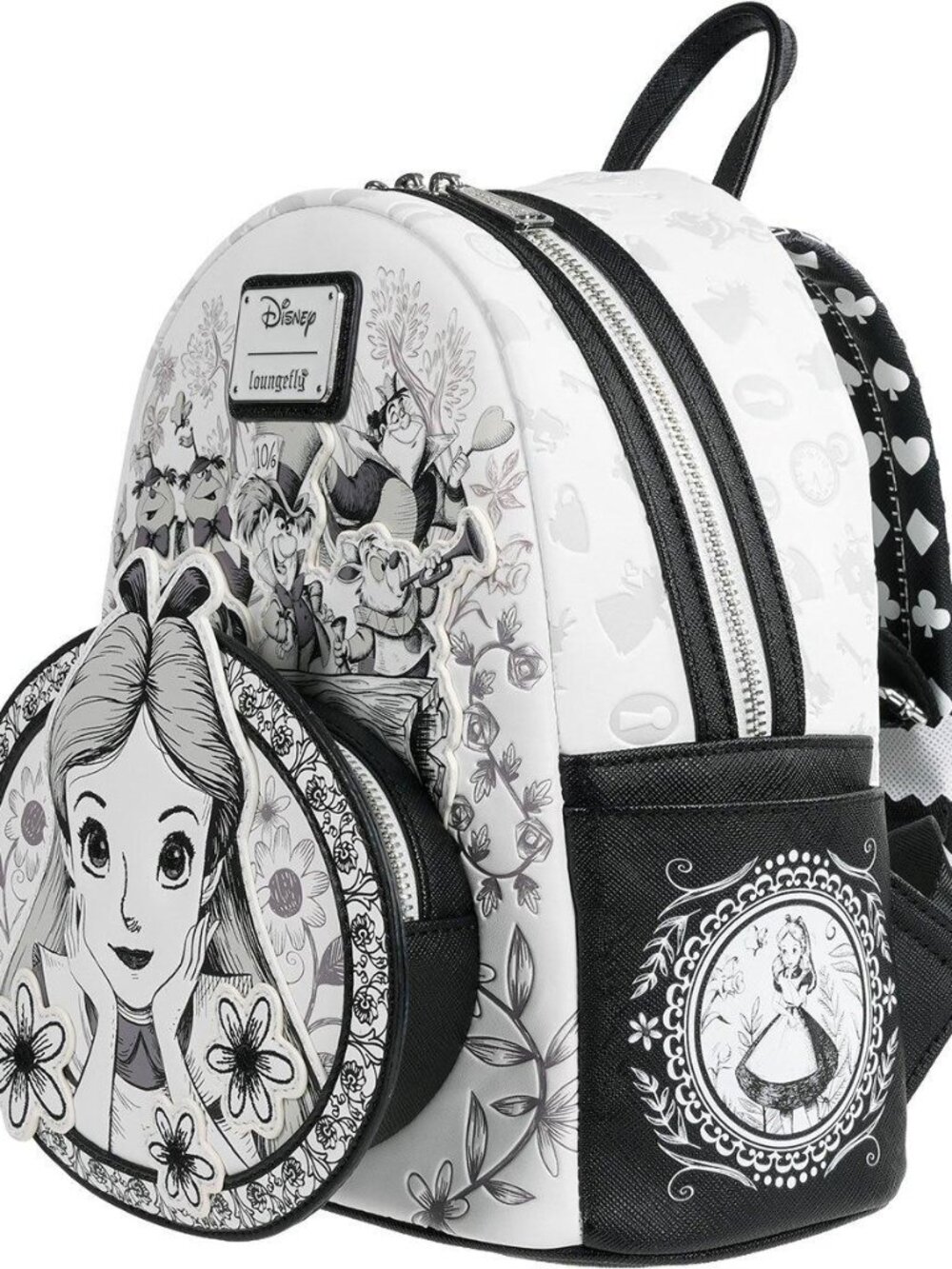 Loungefly Alice in Wonderland Sketch Mini Backpack EE Exclusive NWT - Picture 2 of 2